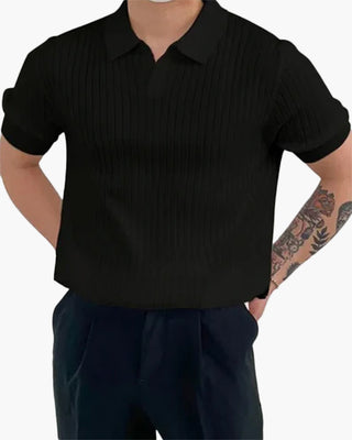 Men’s Polo Shirt | Ribbed Short Sleeve Knit