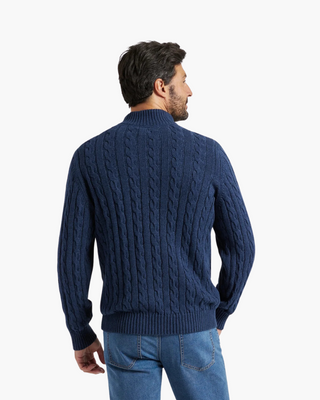 Men’s Knit Half Zip Sweater | Ribbed Pullover
