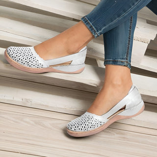 Women’s Perforated Flats | Slip-On