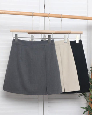 Women’s Tailored Formal Mini Skirt | Side Slit