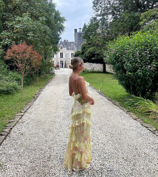 Women’s Floral Ruffle Dress | Maxi