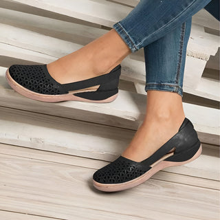 Women’s Perforated Flats | Slip-On