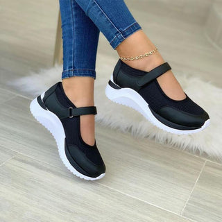 Women’s Mesh Walking Sneakers | Adjustable Strap