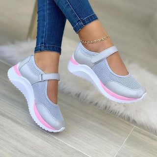 Women’s Mesh Walking Sneakers | Adjustable Strap