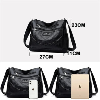 Women’s Large Crossbody Shoulder Bag | Multiple Compartments
