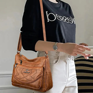 Women’s Large Crossbody Shoulder Bag | Multiple Compartments